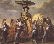 LE BRUN, Charles Chancellor Seguier at the Entry of Louis XIV into Paris in 1660 (mk08) oil painting on canvas